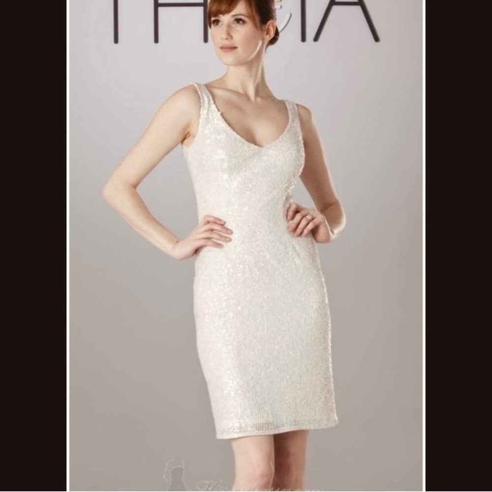 NEW W/ TAGS Shimmering Sequin Couture Dress